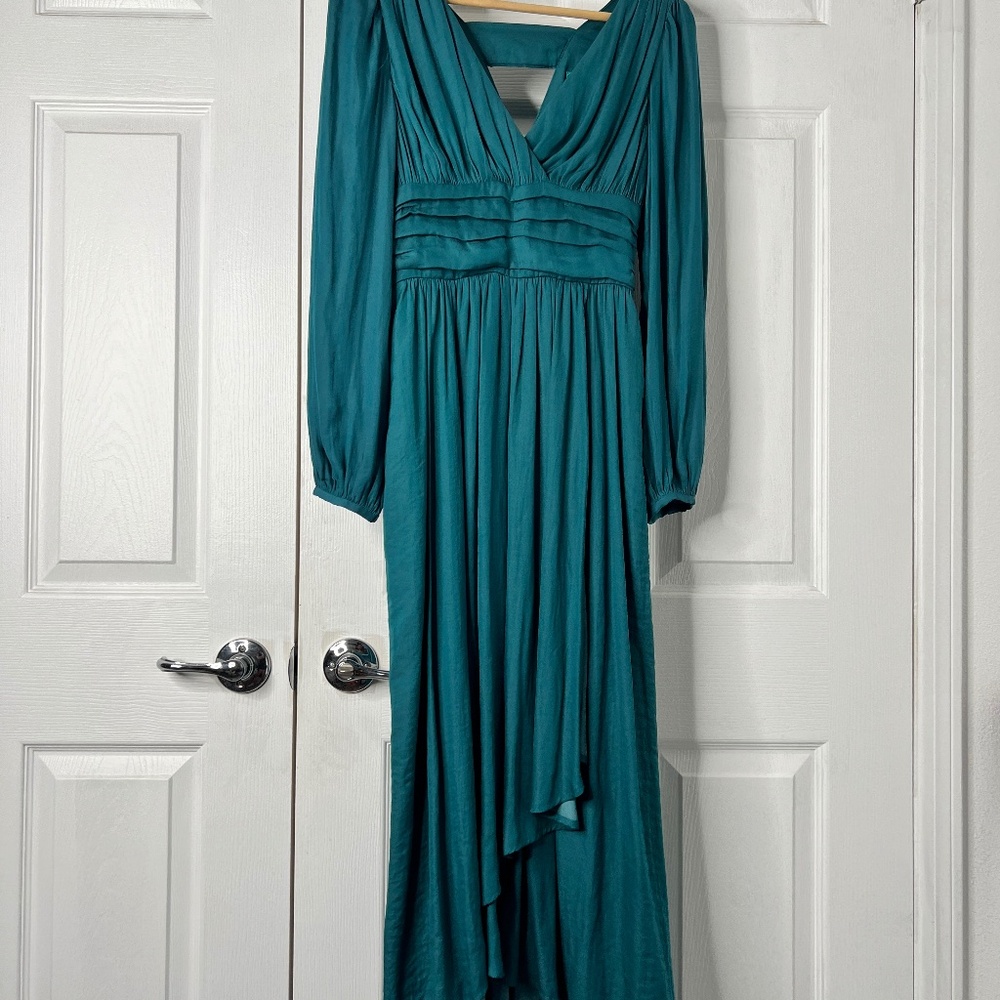Anthropologie teal  dress